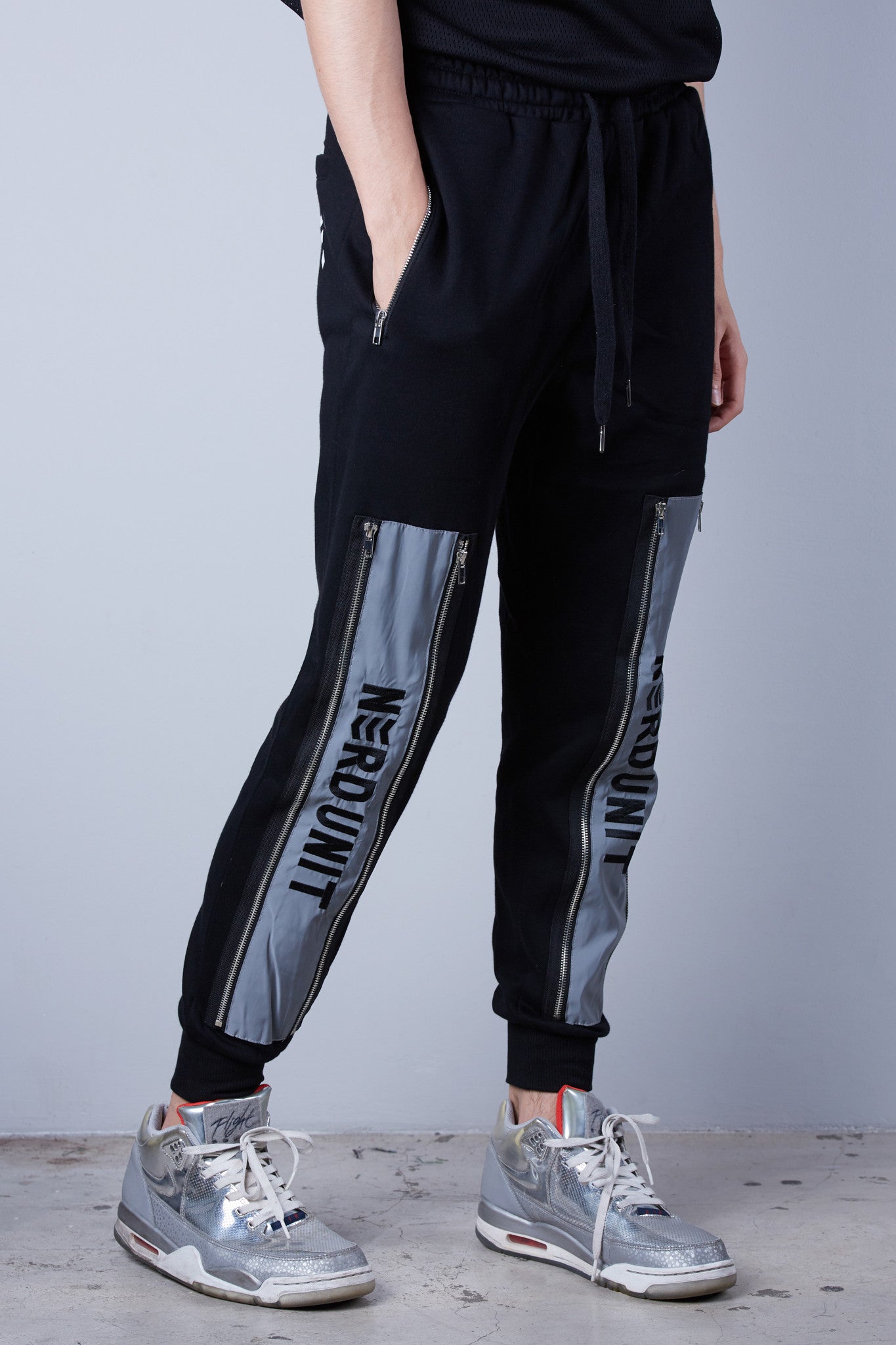 DOUBLE ZIPPER JOGGER | BLACK