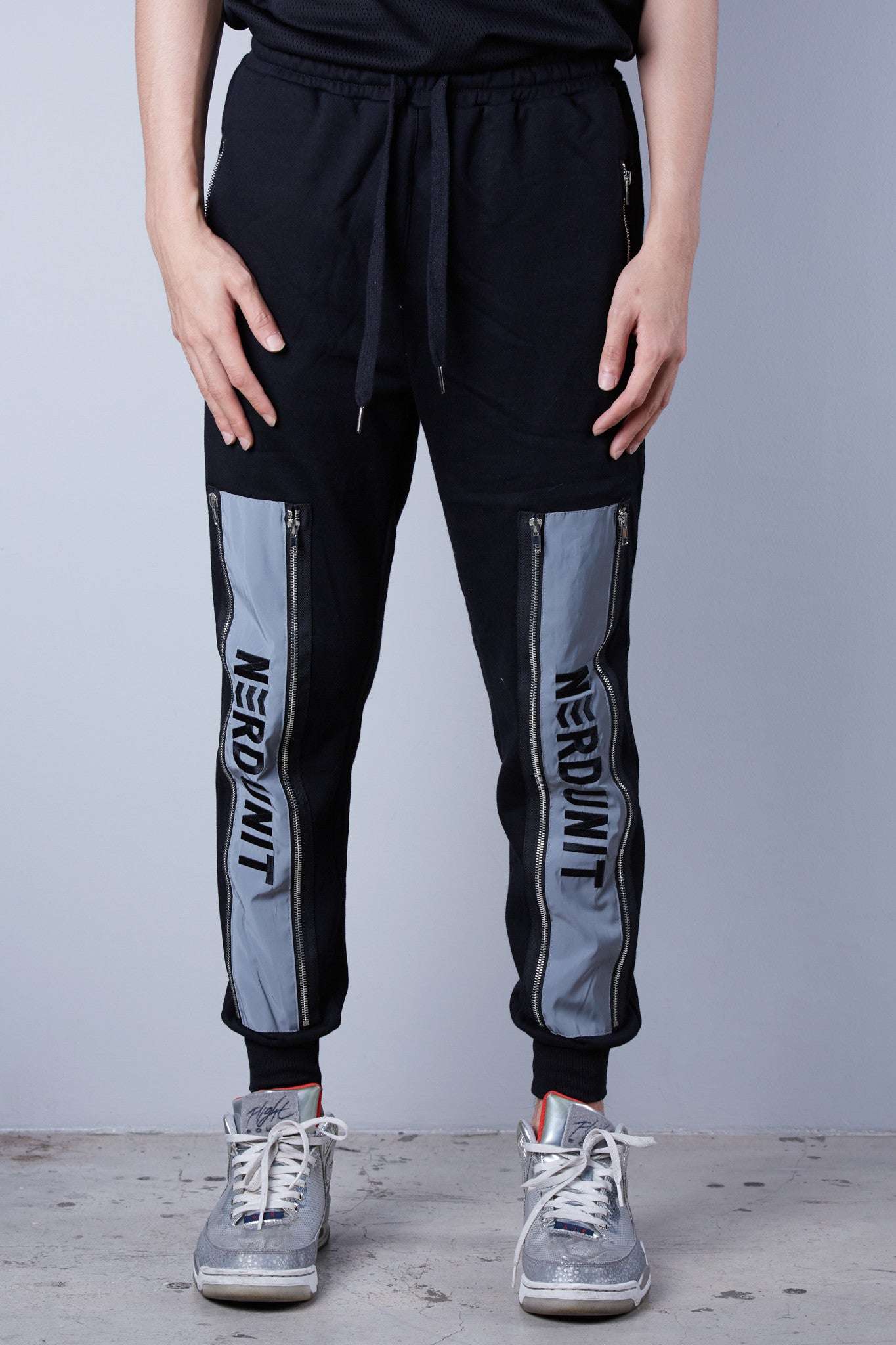 DOUBLE ZIPPER JOGGER | BLACK
