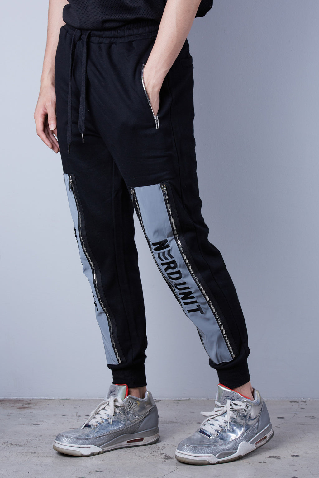 DOUBLE ZIPPER JOGGER | BLACK