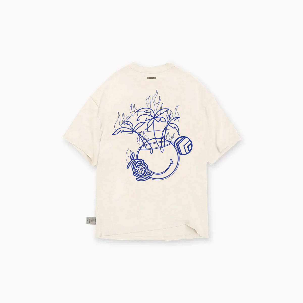 NU x Smiley® Inking Tshirt | Cream