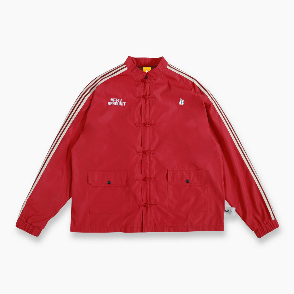 NU x FR2 RABBIT HOLE Coach Jacket | Burgundy