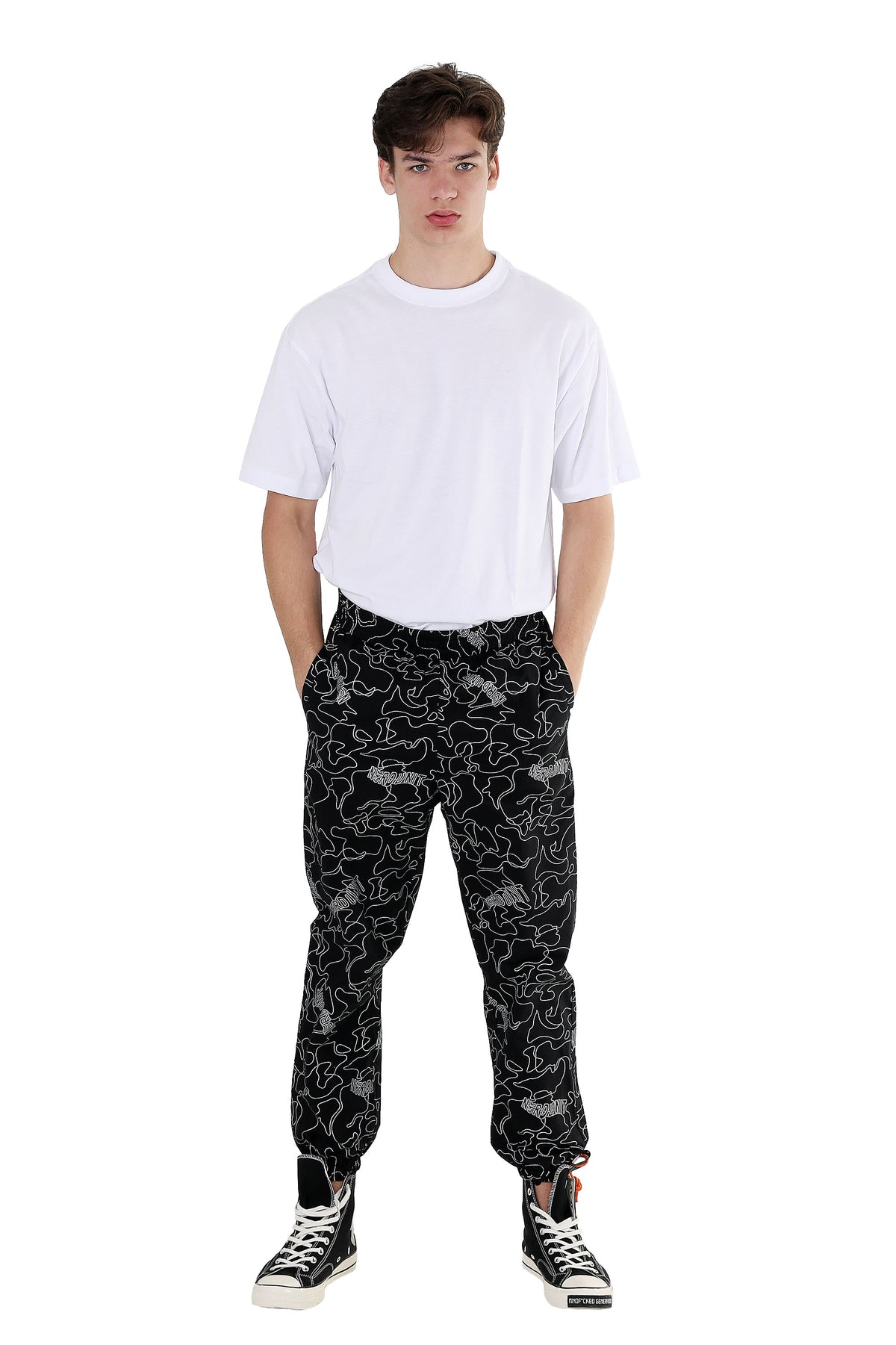 REFLECTIVE CAMO JOGGER PANTS | BLACK
