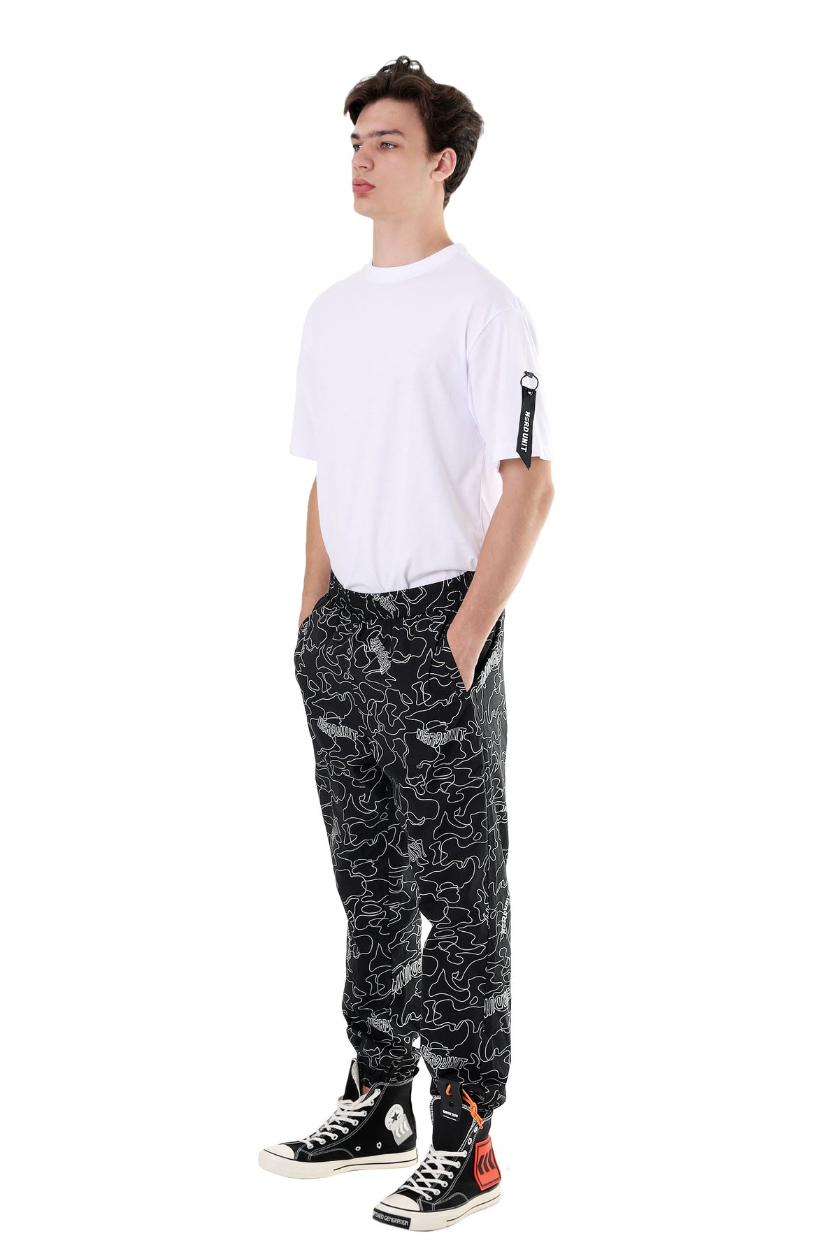 REFLECTIVE CAMO JOGGER PANTS | BLACK