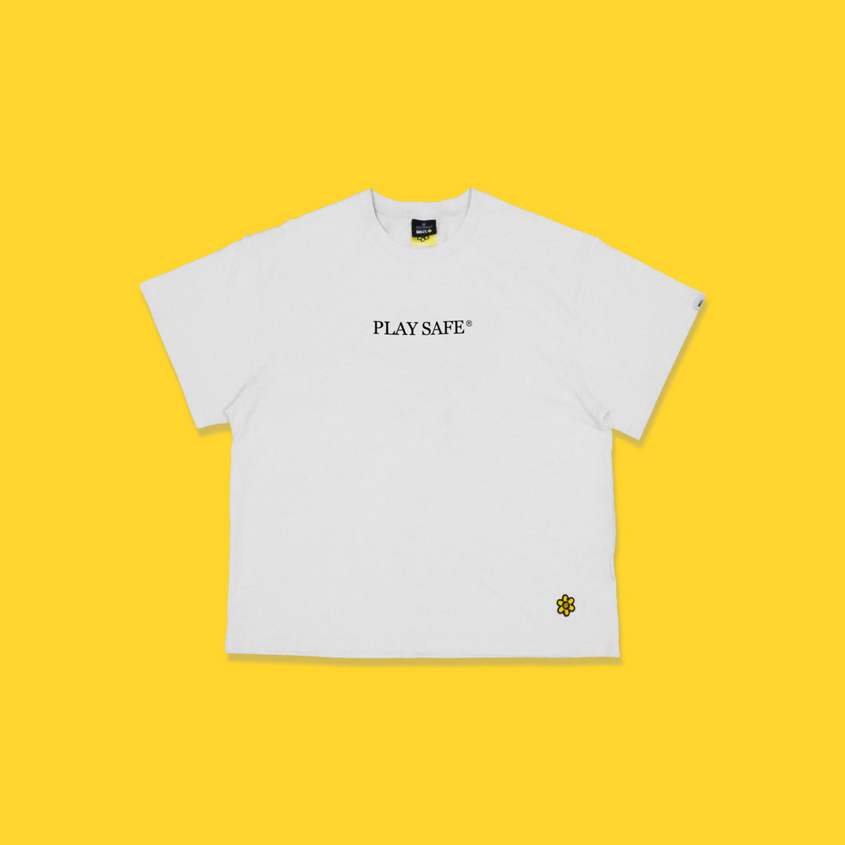 Smiley Play Safe T-Shirt | White